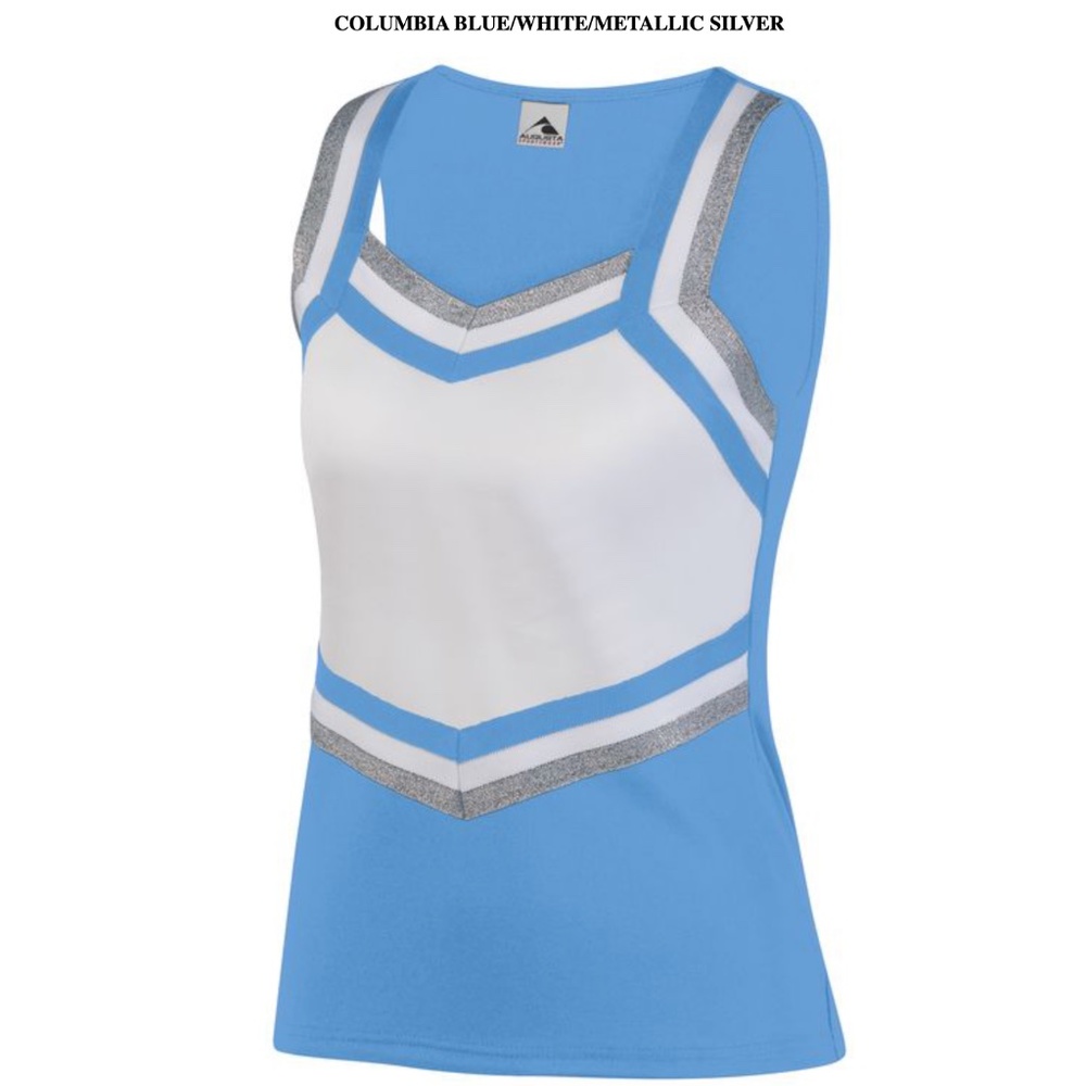 NWOT Augusta Sportswear Ladies/Girls Light Blue Pike Cheer Shell (XL)